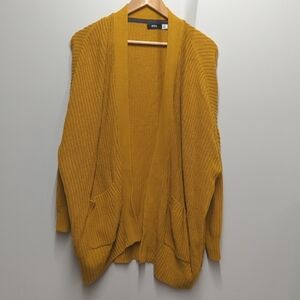 Bdg large gold yellow oversized knit cardigan